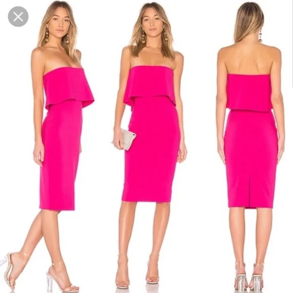 LIKELY Driggs Dress Fuchsia Pink Strapless
Cocktail Dressy Size 12 NWT - Picture 3 of 6